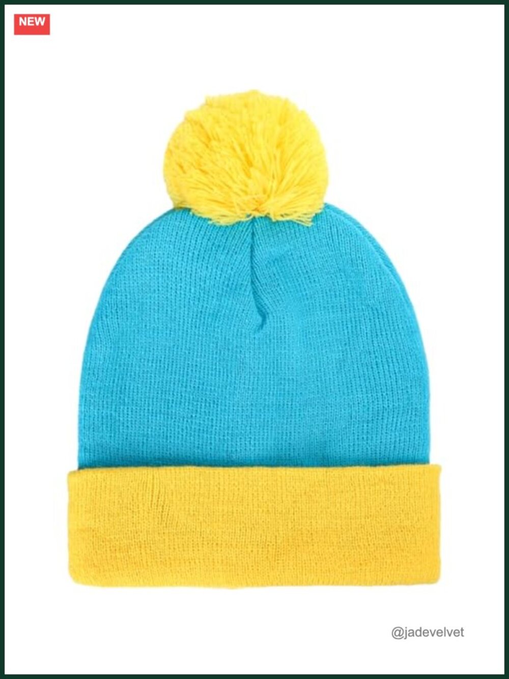 Knit Pom Beanie Hat Acrylic Cuff Cosplay Winter Headwear